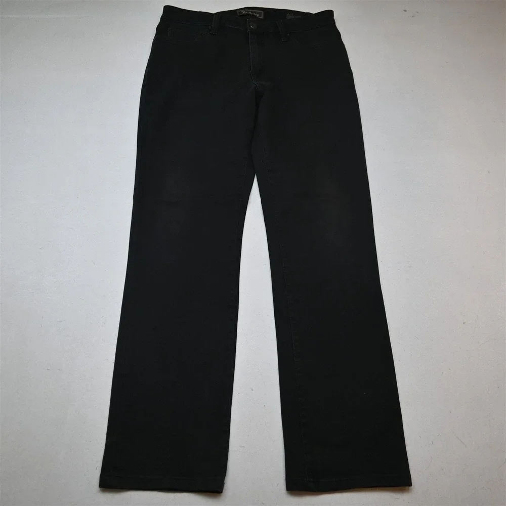 34 Heritage 36x36 Black Brushed Stretch Denim Straight 5 Pocket Mens Jeans